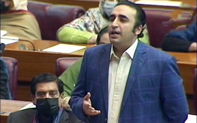 pakistan peoples party ppp chairman bilawal bhutto zardari speaking at the floor of the national assembly na on june 25 2024 photo file