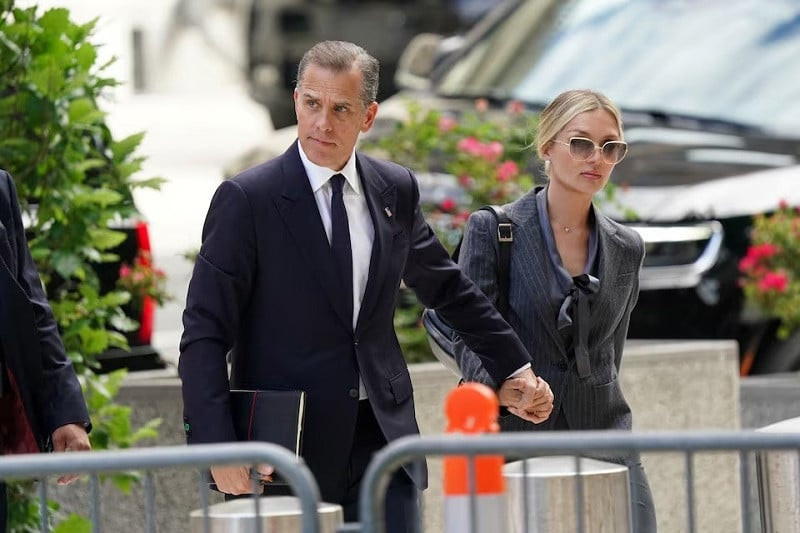 hunter biden arrives at the federal court with his wife on the opening day of his trial in wilmington delaware us on june 3 2024 photo reuters