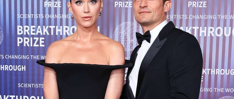 katy perry and orlando bloom attend the 2024 breakthrough prize ceremony in los angeles photo anna webber variety via getty