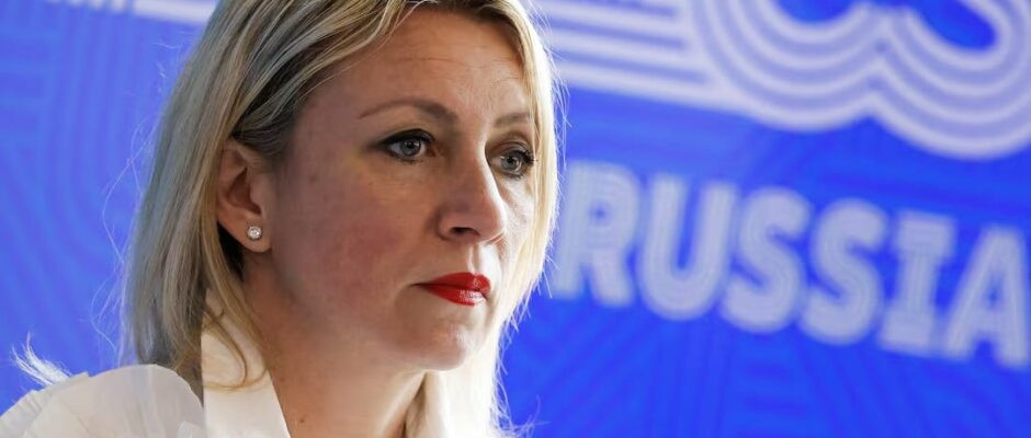 spokeswoman of russian foreign ministry maria zakharova attends a press conference held by foreign minister sergei lavrov on the sidelines of a meeting of foreign ministers of the brics group of nations in nizhny novgorod russia on june 11 2024 photo reuters