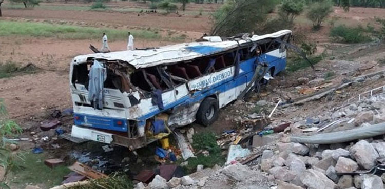 Six killed as bus plunges into ditch in Balochistan's Sherani